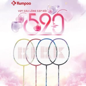 Vợt đôi cầu lông Kumpoo 520AS, 520BS, CA-06 cho người mới, trẻ em