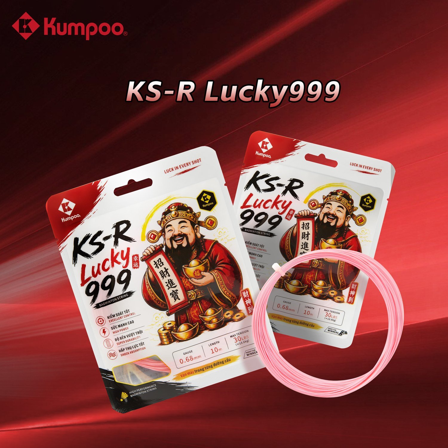 Dây cước Kumpoo KS-R Lucky999 – poster Dây cước Kumpoo KS-R Lucky999 – poster