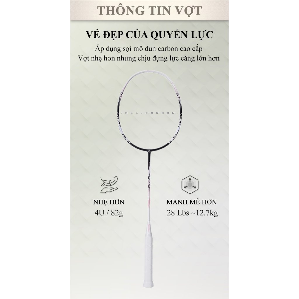 Vợt cầu lông Kumpoo BlackPink 4UG5 chính hãng - ảnh 3